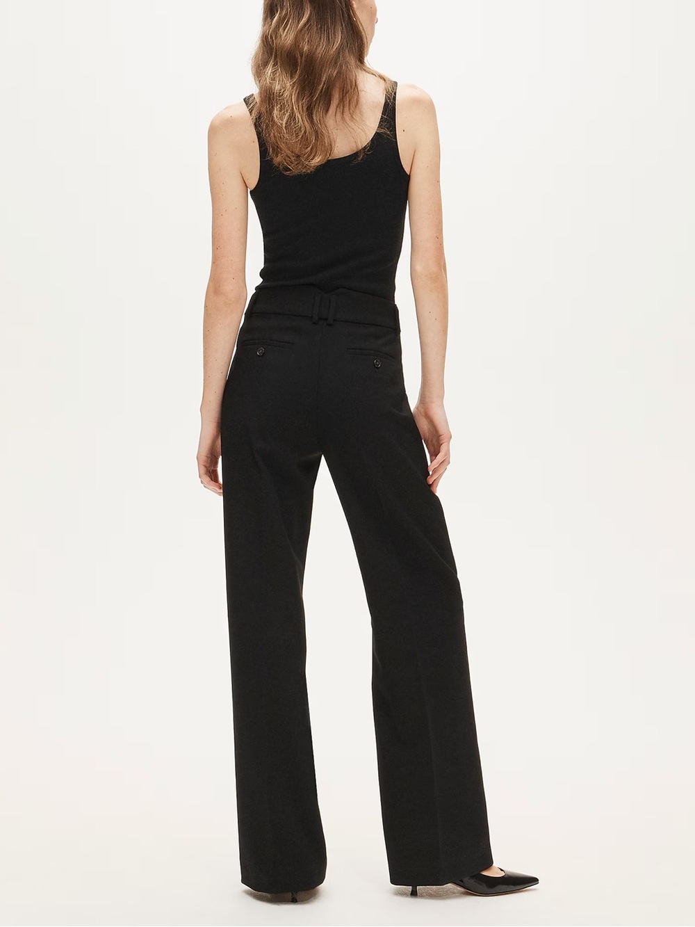 NWT J. CREW Carolina Pant Women’s Size 16 Heathered Charcoal Black Grey Wide Leg - Picture 7 of 10